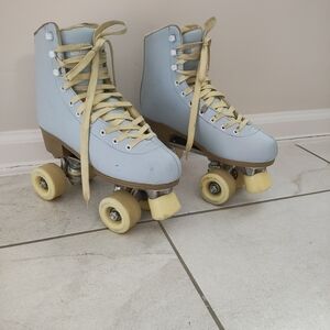 Sky Blue/Yellow Impala Roller Skates